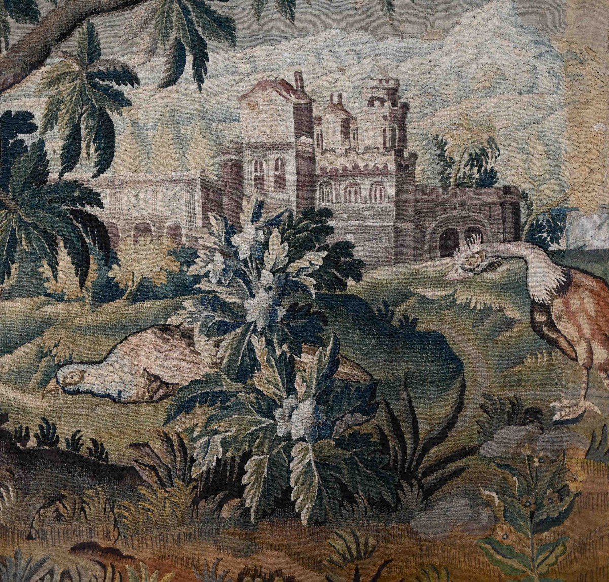 Tapisserie Verdure Manufacture Aubusson 18e.s - 2m67Hx1m97L - N° 1386-photo-5