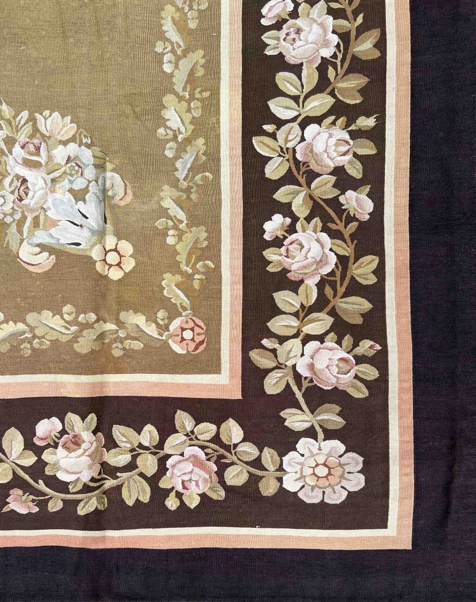 Large Aubusson Manufacture Rug - Empire Style - 4m10x3m38 - N° 1395-photo-3