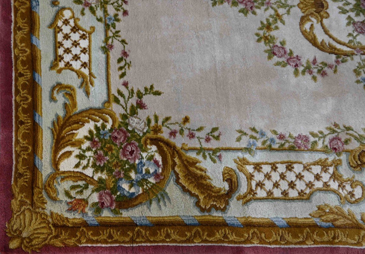Savonnerie Carpet Around 1930 - 3m08x1m98 - N° 1231-photo-1