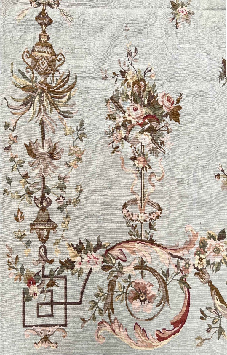 Tapis Aubusson vers 1960  , Style Napoleon III - 4m15x2m70 - N&deg; 1394-photo-2