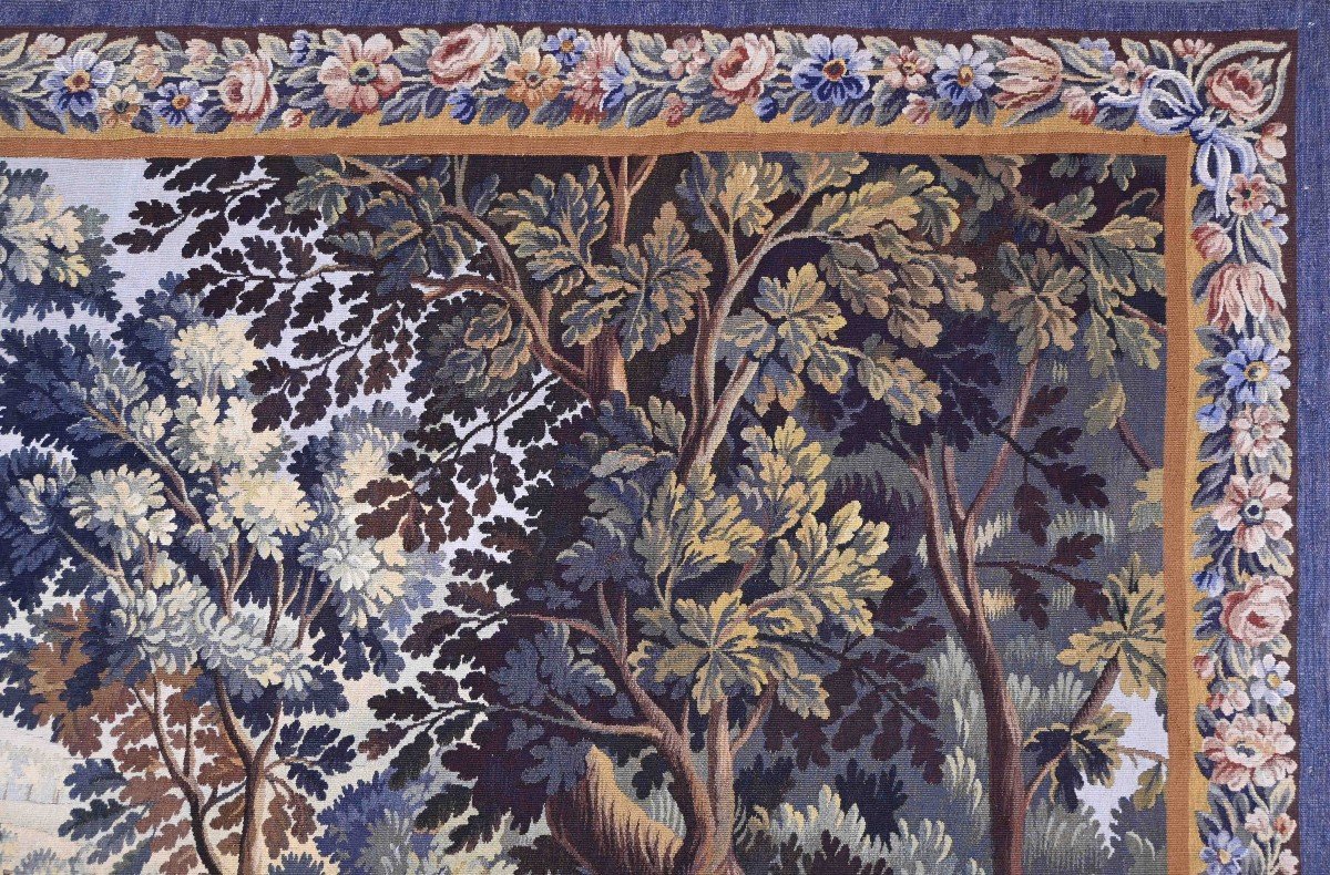 Tapestry From The Aubusson Manufacture XIX Es - L 2m67 Xh 2m33 - N° 1415-photo-4