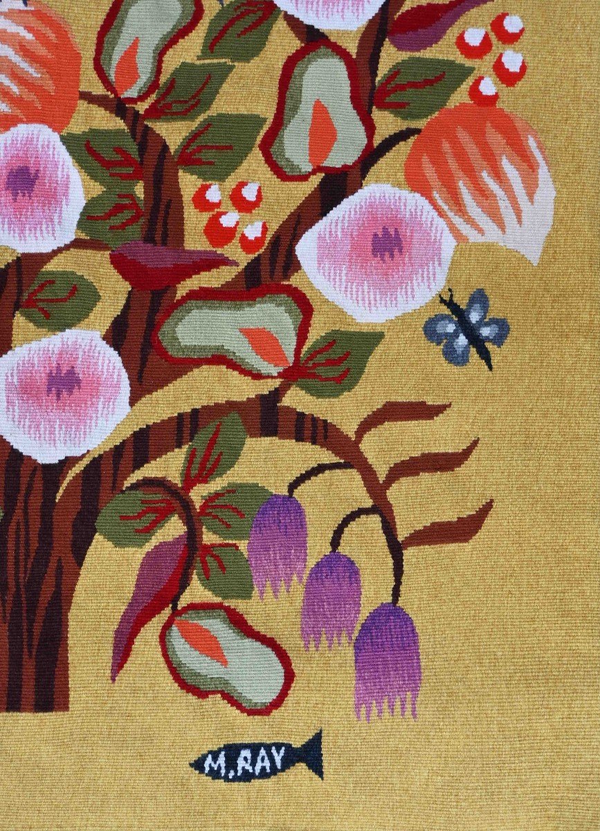 Mich&egrave;le RAY  - Tapisserie Aubusson moderne 20e Sign&eacute;e, Monogram&eacute;e, Numerot&eacute;e 3sur6 - N&deg; 1443-photo-2