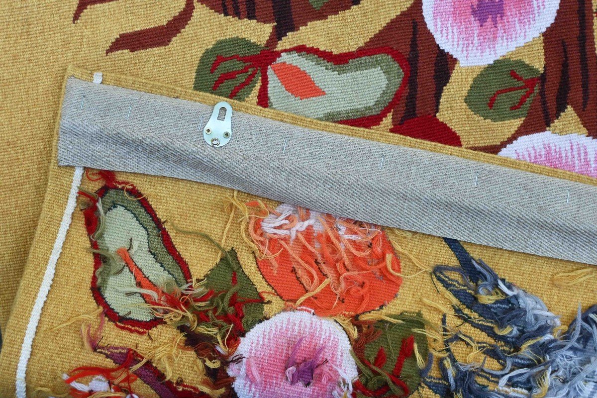 Mich&egrave;le RAY  - Tapisserie Aubusson moderne 20e Sign&eacute;e, Monogram&eacute;e, Numerot&eacute;e 3sur6 - N&deg; 1443-photo-4