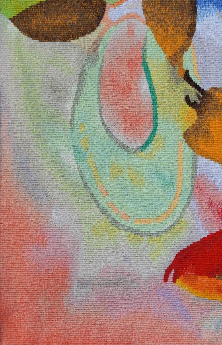 Odilon REDON, Nature Morte De Fleurs - Tapisserie Aubusson Moderne 20e signée 1sur8  - N° 1442-photo-1