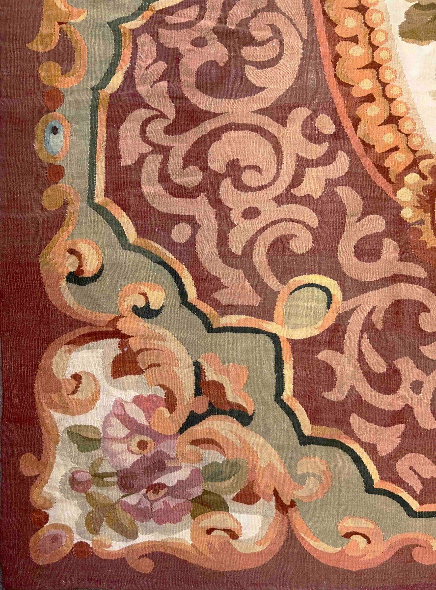 Aubusson Manufacture Carpet, 19th Century, Napoleon III Style - 2m25x1m80 - Tapestry No. 1071-photo-4