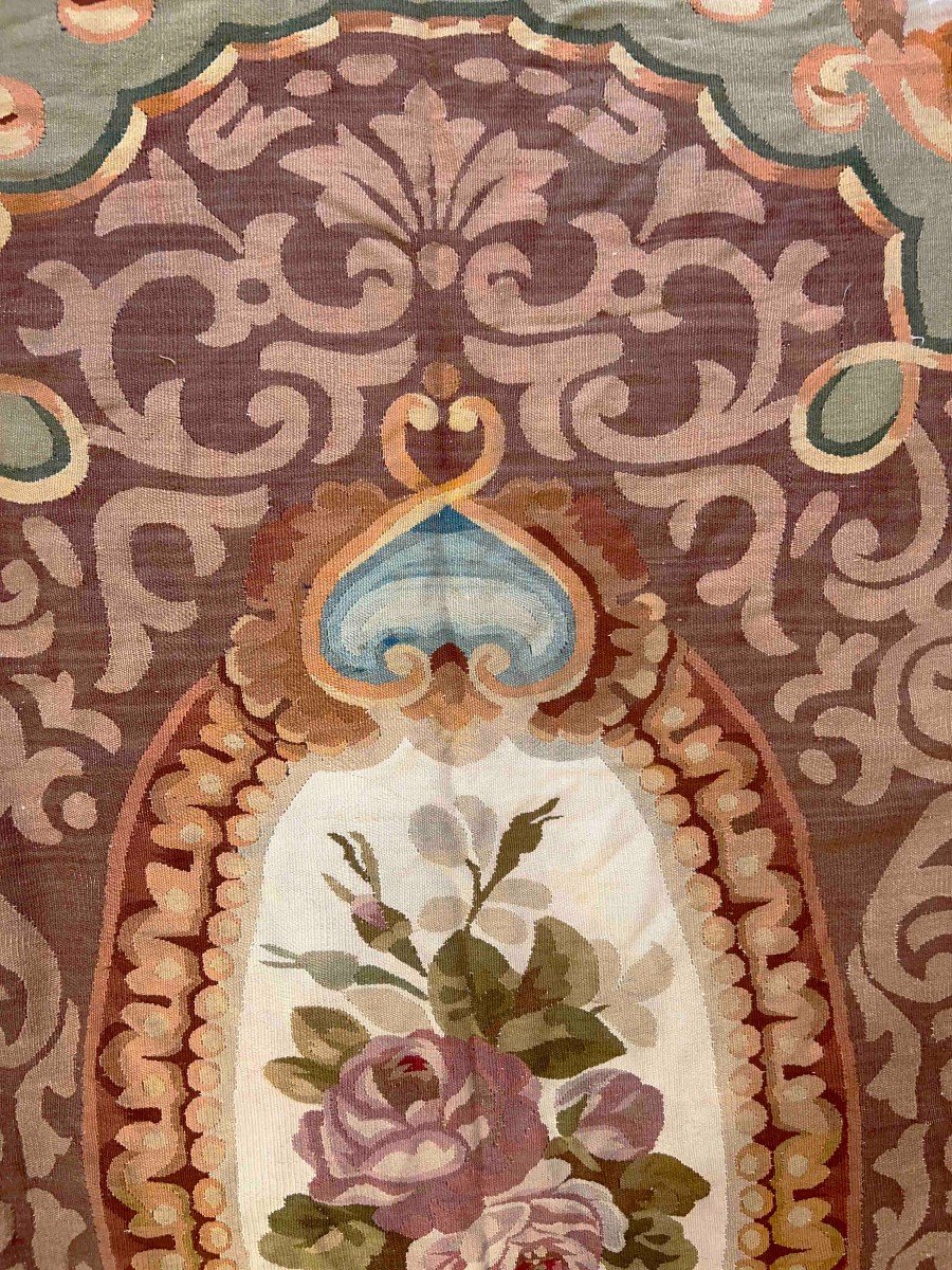 Aubusson Manufacture Carpet, 19th Century, Napoleon III Style - 2m25x1m80 - Tapestry No. 1071-photo-2