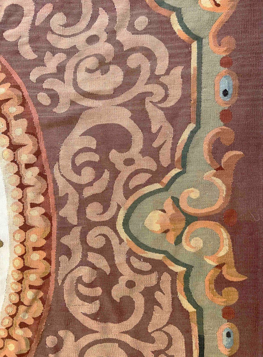 Aubusson Manufacture Carpet, 19th Century, Napoleon III Style - 2m25x1m80 - Tapestry No. 1071-photo-3
