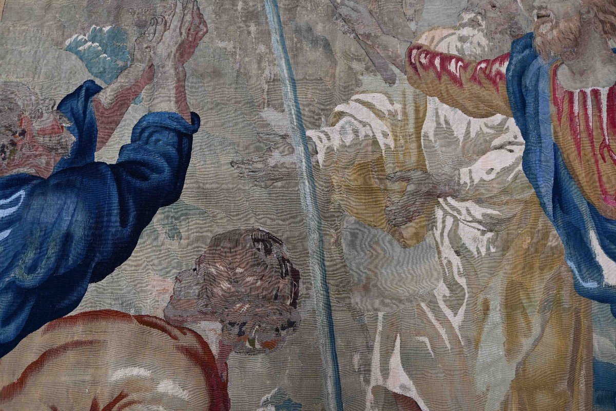 The Staff Of Moses, Brussels Tapestry 18th Century - L1m93xh2m13, No. 1464-photo-2