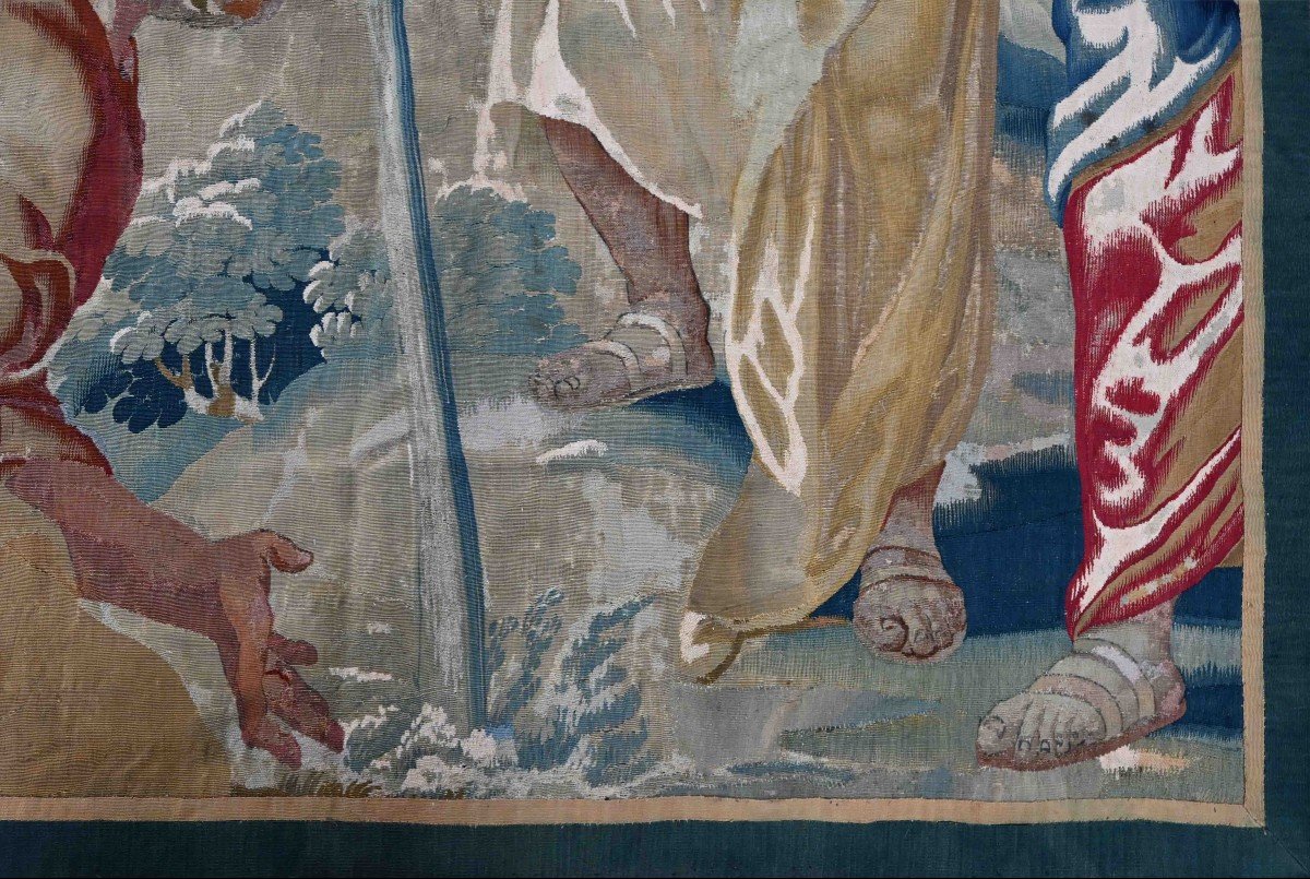 The Staff Of Moses, Brussels Tapestry 18th Century - L1m93xh2m13, No. 1464-photo-1