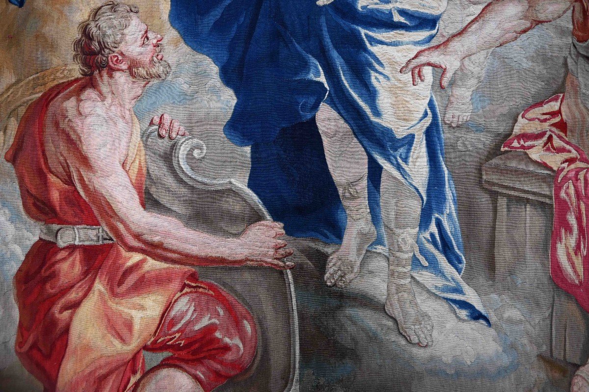 Venus Visiting Vulcan, Achilles - Brussels Tapestry, Atelier Van Der Borcht No. 1455-photo-3