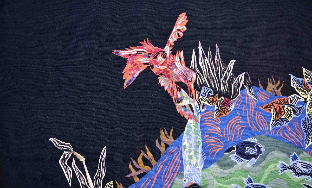 Corail Bleu, Jean Lurçat - Atlerie Suzanne Goubely Gatien, Tapisserie Aubusson 20e - N 1416-photo-1