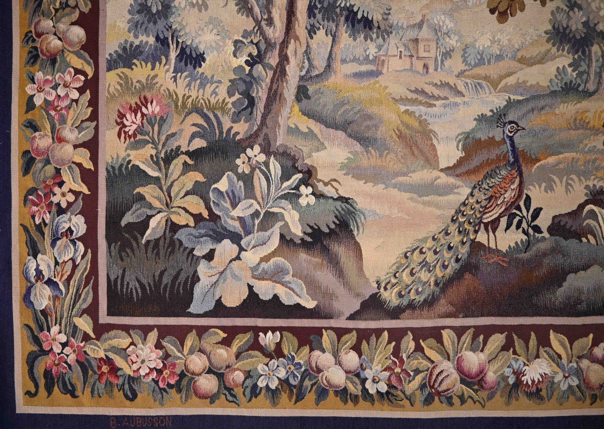 Greenery 19th Century, Aubusson Manufacture Tapestry - L1m95xh1m70 - No. 1493-photo-3