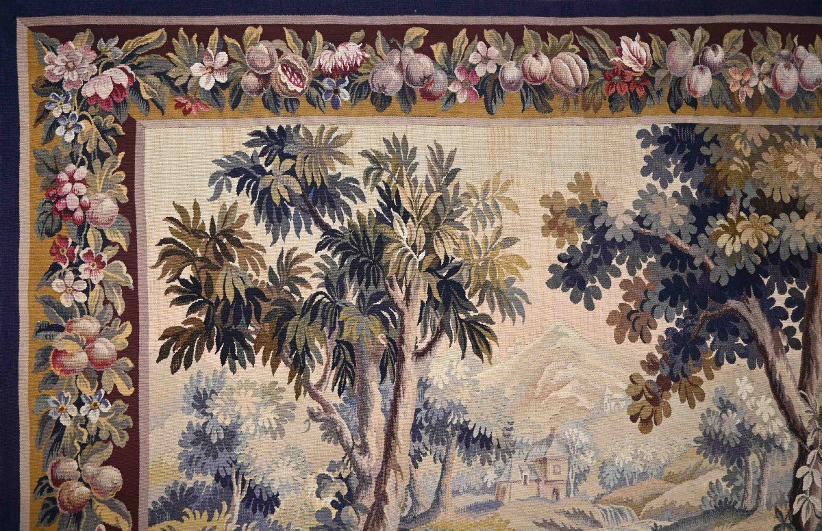 Greenery 19th Century, Aubusson Manufacture Tapestry - L1m95xh1m70 - No. 1493-photo-1