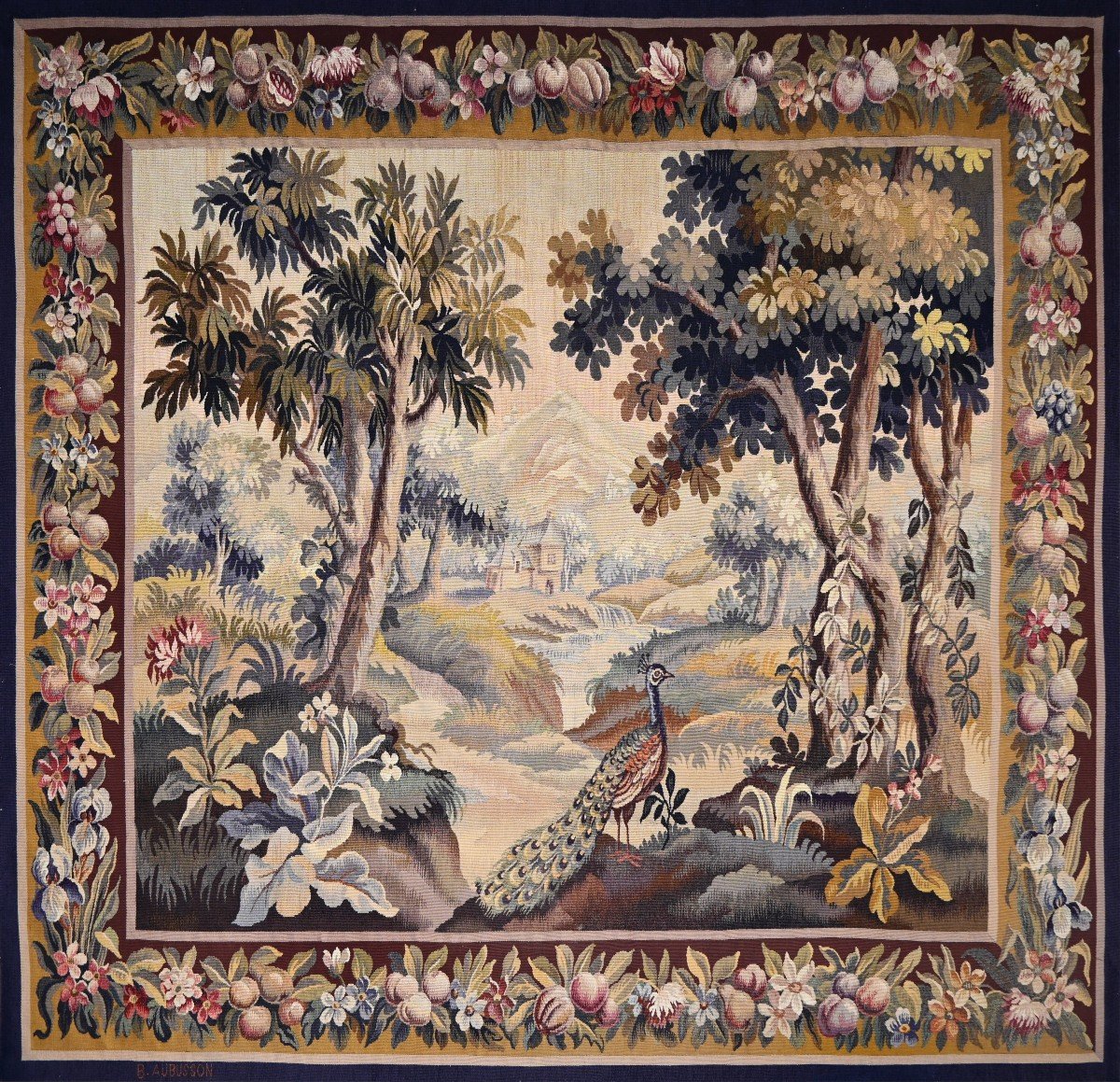 Greenery 19th Century, Aubusson Manufacture Tapestry - L1m95xh1m70 - No. 1493