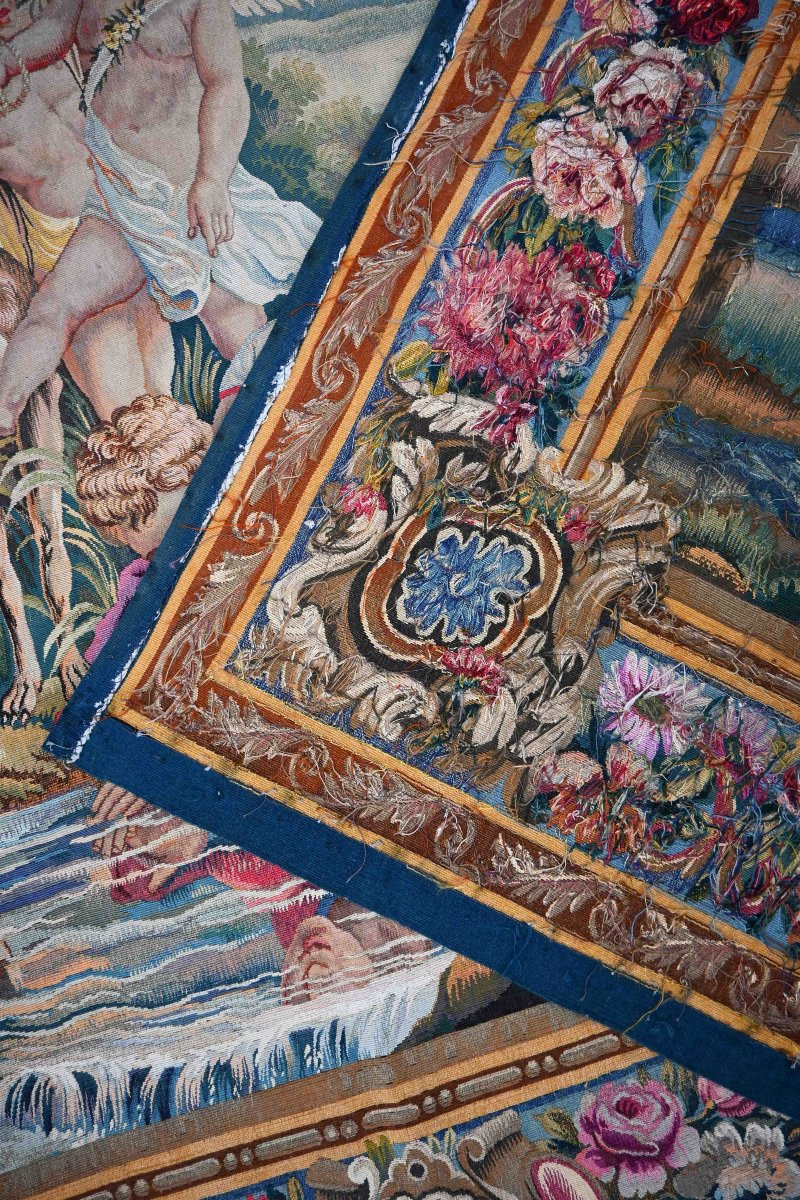 Narcisse Se Mirant Dans l&#039;Eau, Fine Tapisserie Manufacture Nationale De Beauvais 19e.s - N 1546-photo-2