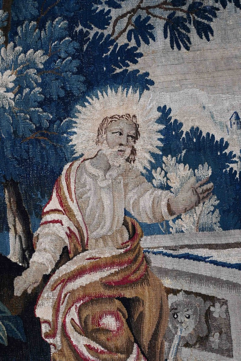 Aubusson Tapestry, Late 17th Century - Jesus And The Samaritan Woman - 2m35hx1m55w - No. 1547-photo-2