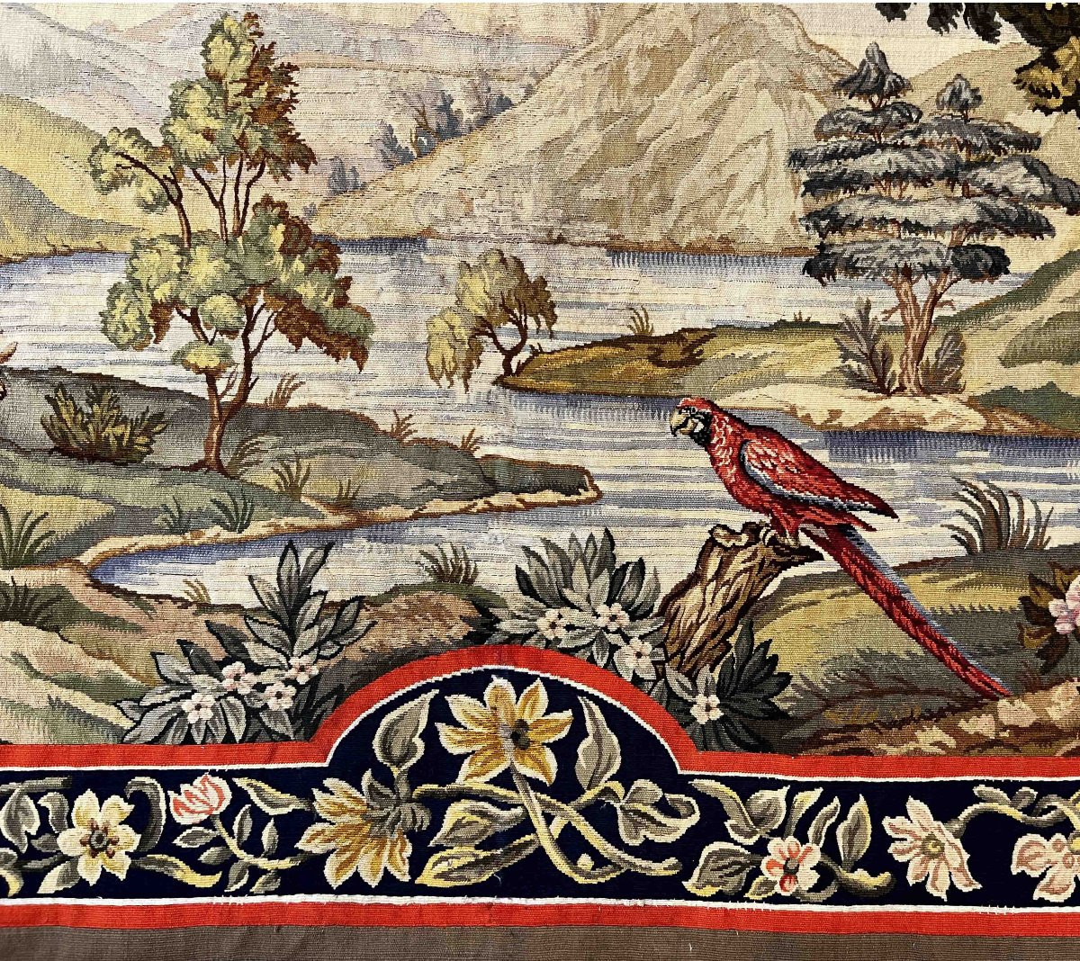 Verdure, Tapestry From The Aubusson Manufactory, 19th Century - 2m30lx1m38h - No. 900-photo-2