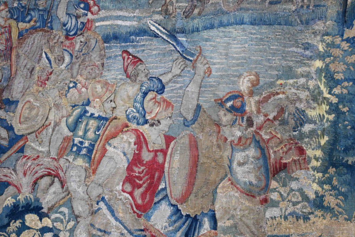 Tapestry From The Brussels Manufactory, Departure Of A Monarch On A Holy War - No. 1574-photo-4