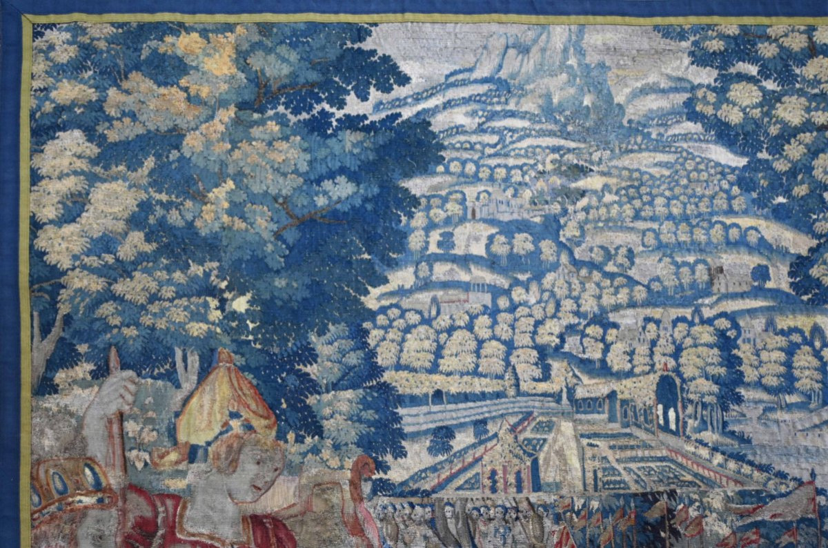 Tapestry From The Brussels Manufactory, Departure Of A Monarch On A Holy War - No. 1574-photo-3