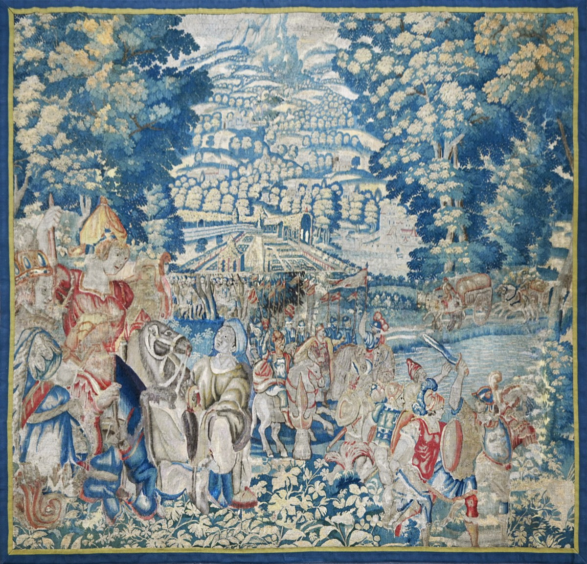 Tapestry From The Brussels Manufactory, Departure Of A Monarch On A Holy War - No. 1574