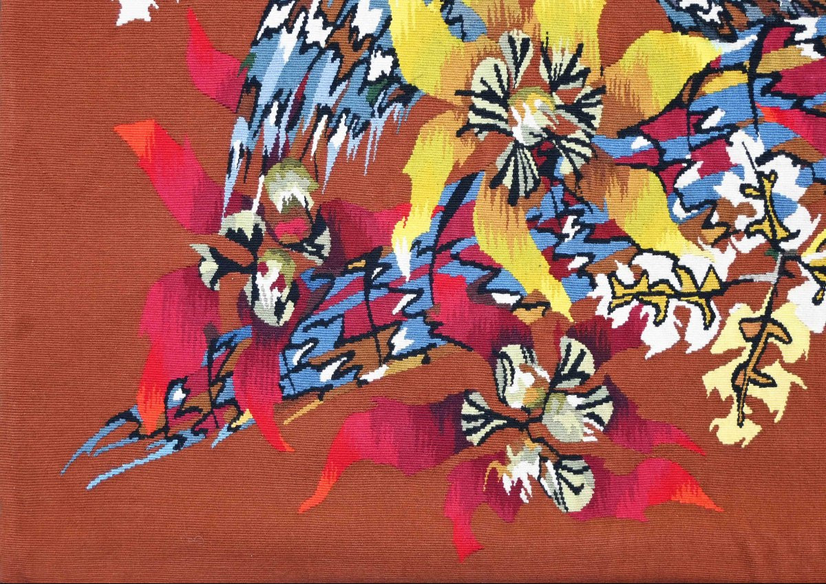 Edmond Dubrunfaut, Gibier - 20th Century Tapestry From The Robert Four Aubusson Workshop - No. 1572-photo-1