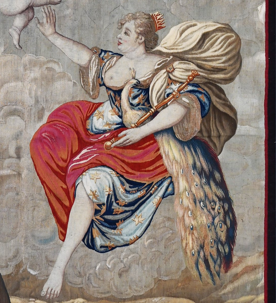 Héra, l’effroyable Reine de l’Olympe, Tapisserie Manufacture des Bruxelles 18e siècle - N° 1535-photo-3