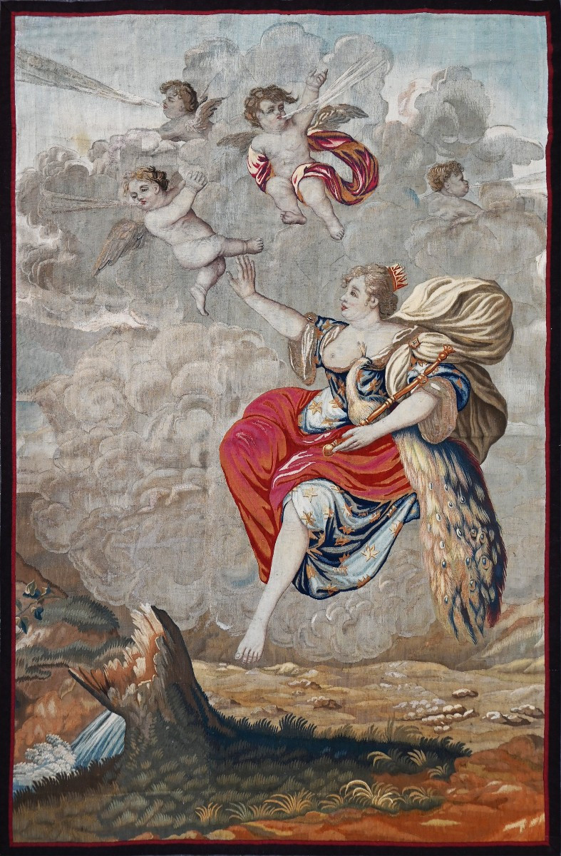 Héra, l’effroyable Reine de l’Olympe, Tapisserie Manufacture des Bruxelles 18e siècle - N° 1535