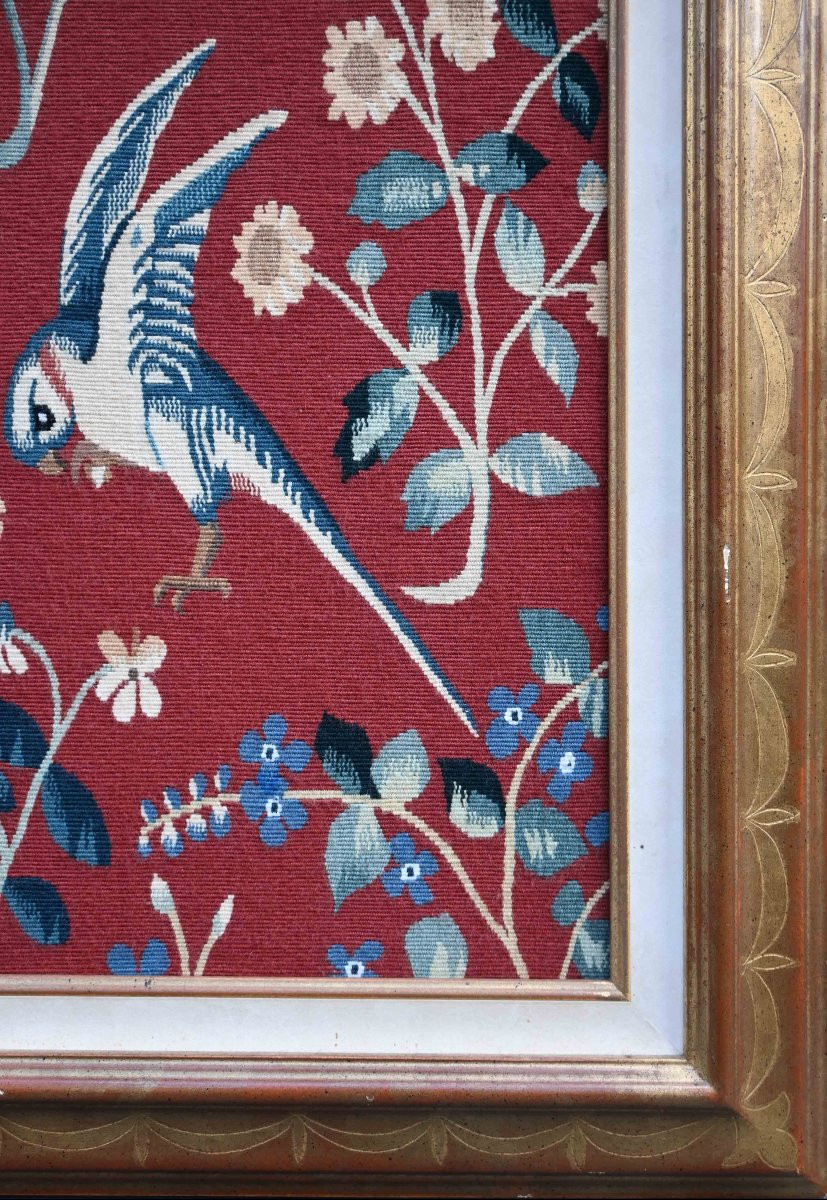 Tableau en tapisserie d’Aubusson – Encadré par l’atelier C.D.A. Aujoux – N° 1554-photo-2