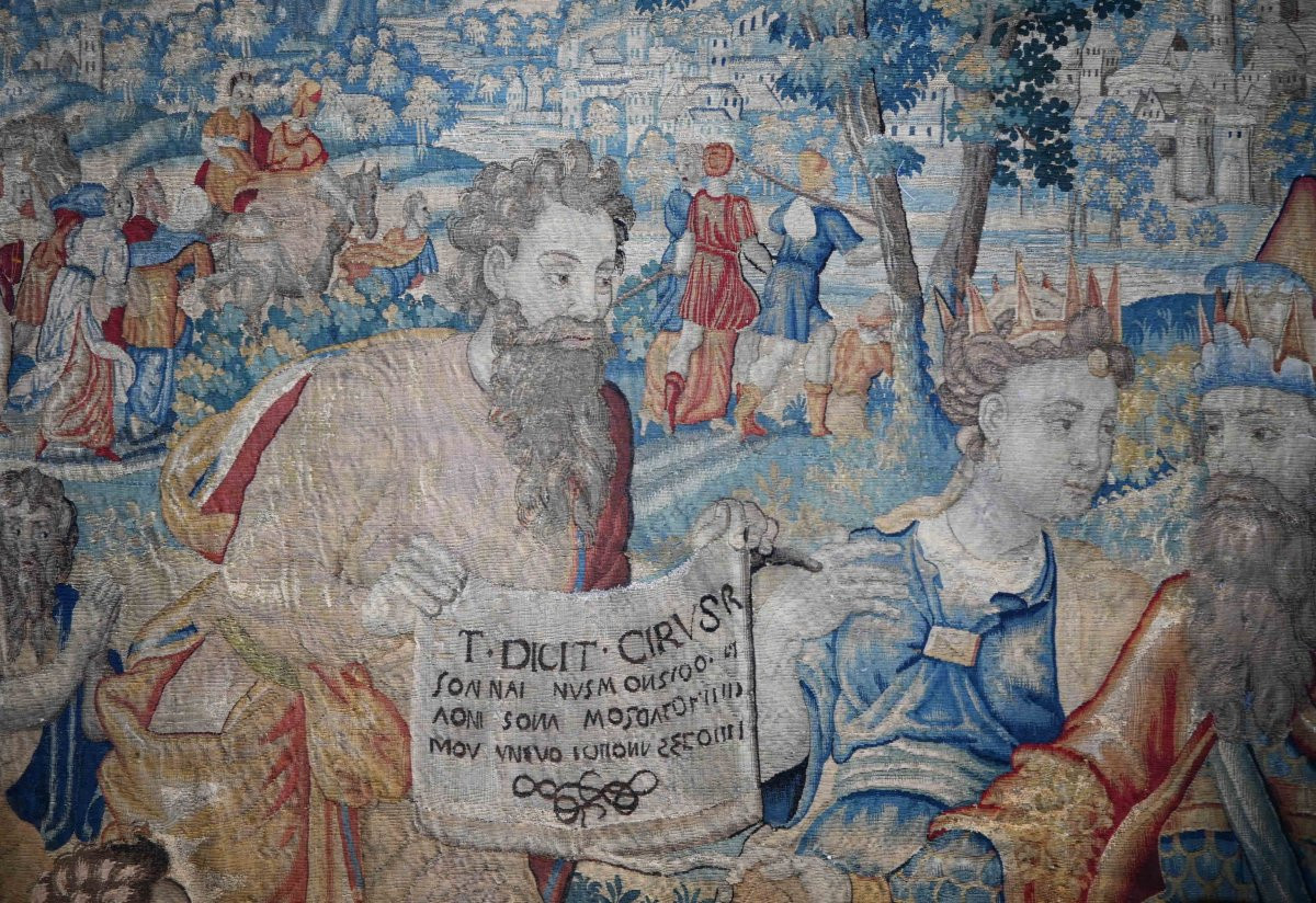 Brussels Tapestry – History Of Cyrus The Great – 17th Century - 375lx325h Cm - No. 1534-photo-4
