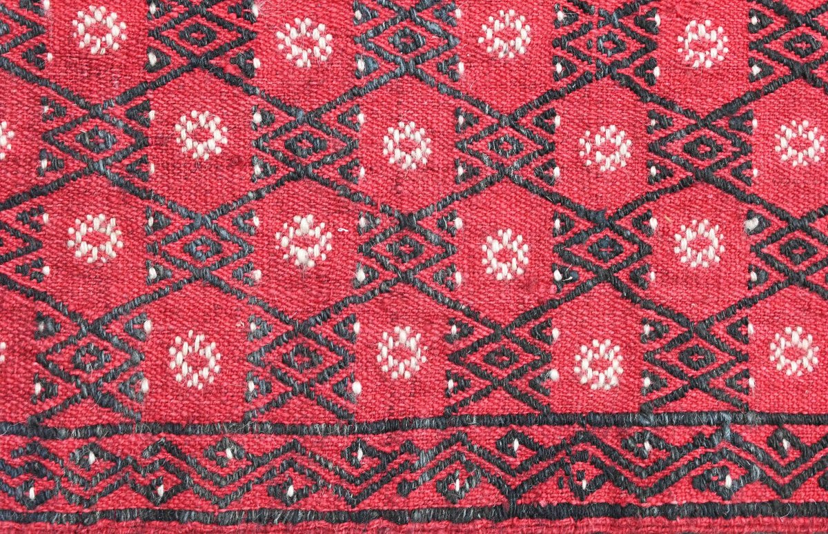 Tapis de couloire en Kilim JIJIM du 20e siècle, Circa 1940 – 70x260 cm – N° 1585-photo-4
