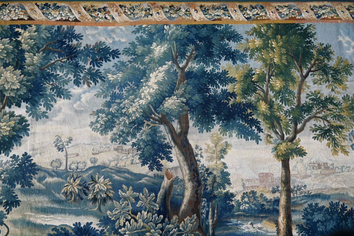 Tapisserie Verdure Manufacture Royale Aubusson 18e siècle d'apres Jean-Baptiste OUDRY - N° 1570-photo-4