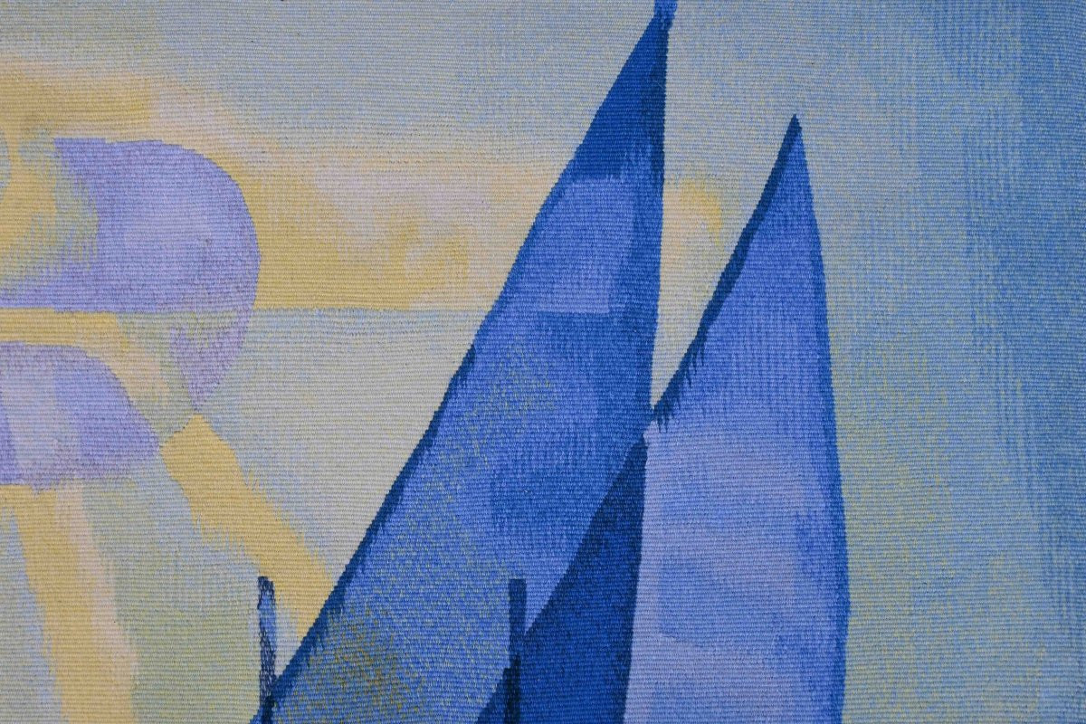 Aubusson Tapestry, Robert Four Manufactory - On The Nie, Louis Toffoli - 137cm L X 90cm H - No. 1594-photo-3