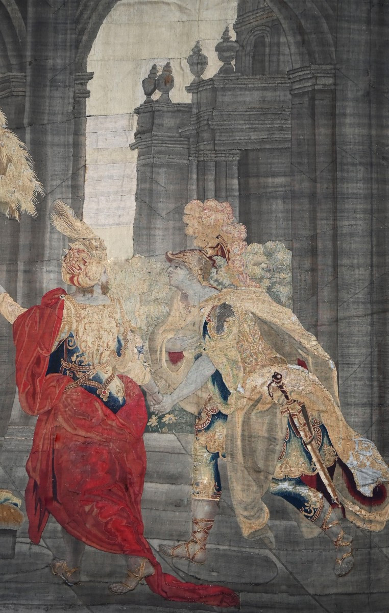 Tapestry From The Brussels Manufactory, 17th Century, 162w X 340hcm - N 1506-photo-2