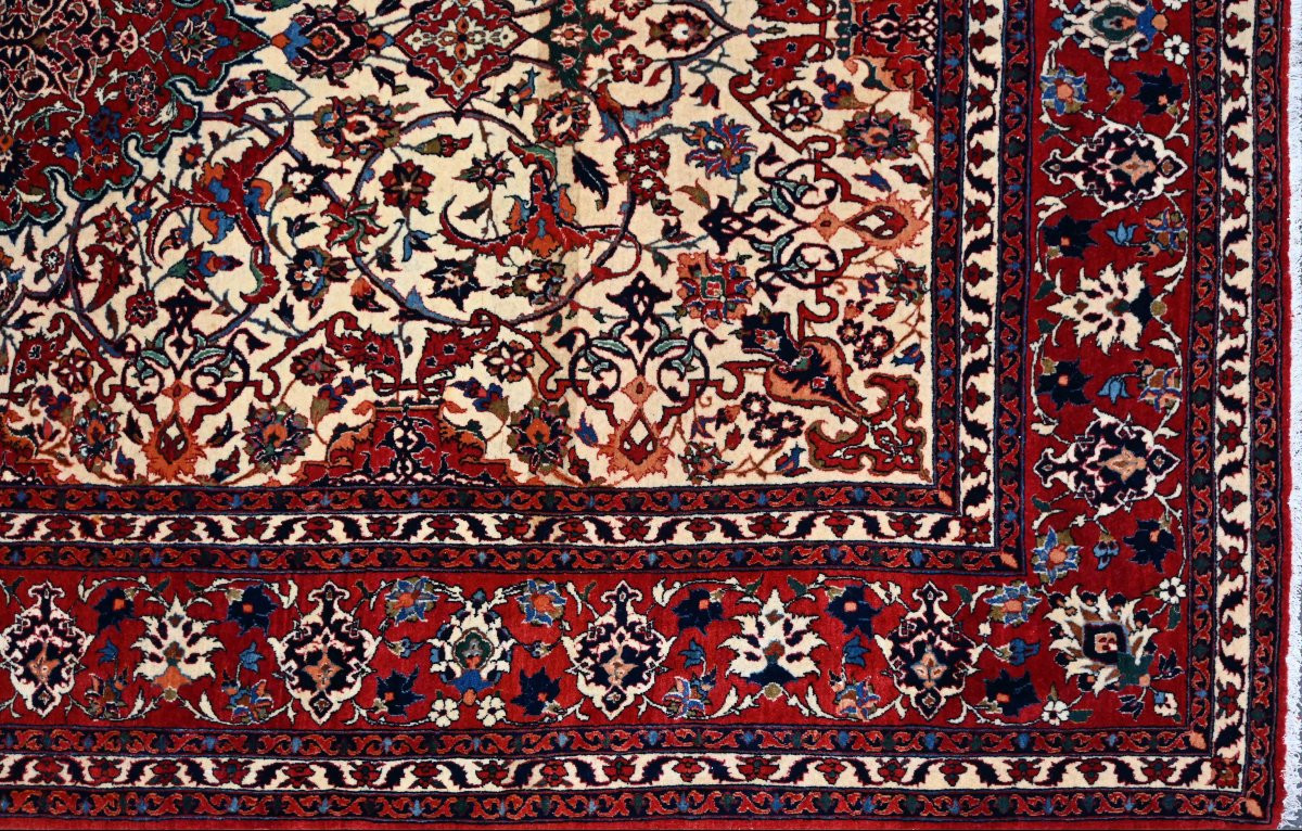 Tapis persan extrêmement fin, Isfahan (Iran), époque du Shah - Circa 1920 - 235x156 - N° 1602 -photo-2