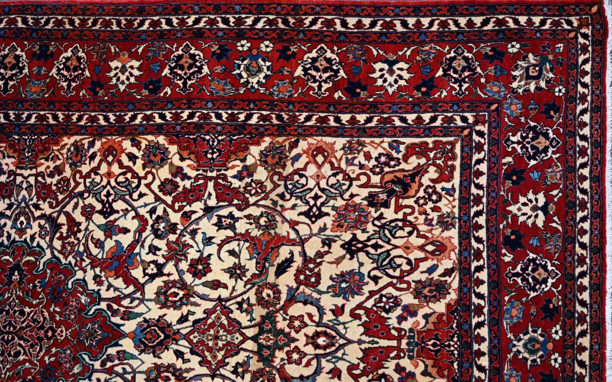 Tapis persan extrêmement fin, Isfahan (Iran), époque du Shah - Circa 1920 - 235x156 - N° 1602 -photo-3