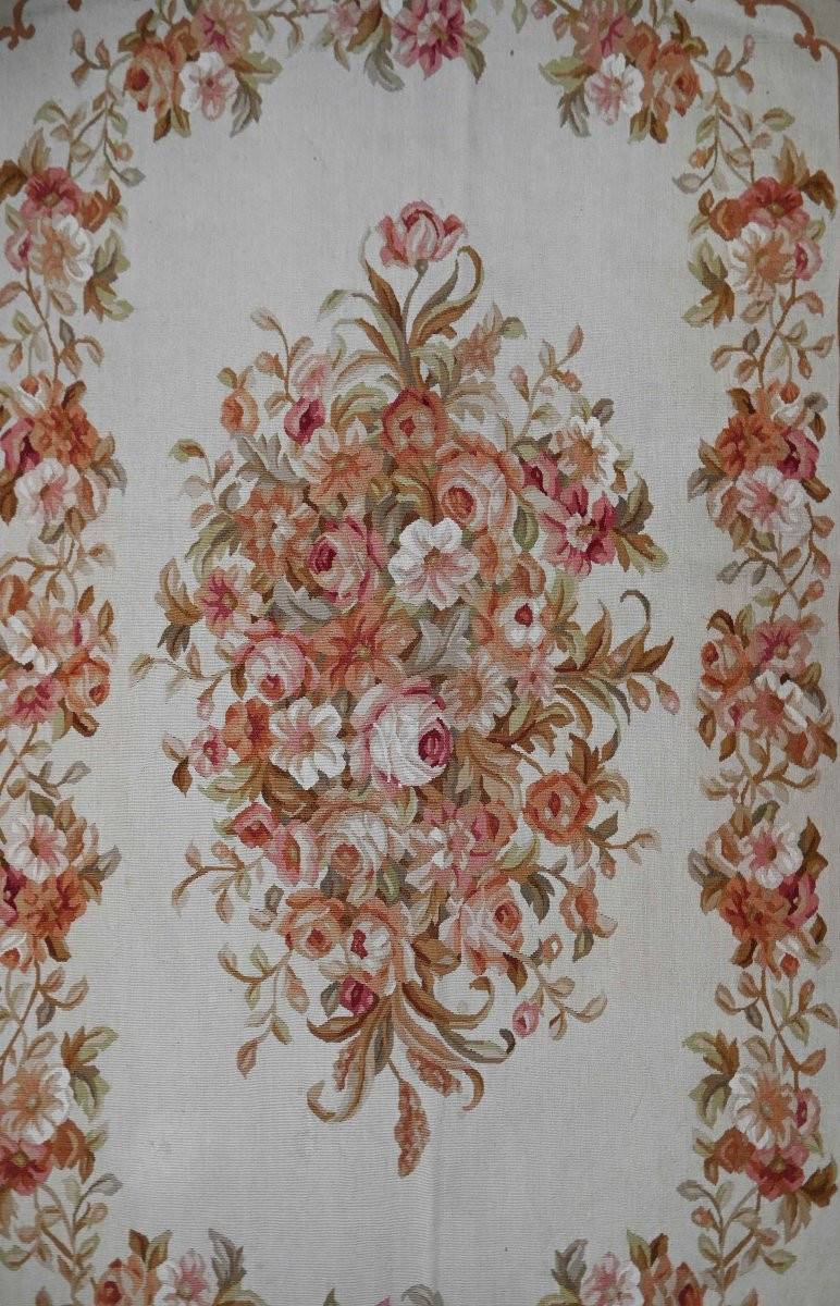 Tapis XIXe siècle - Style Napoléon III, Manufacture d’Aubusson - 3m90x2m75 - N° 1603-photo-5