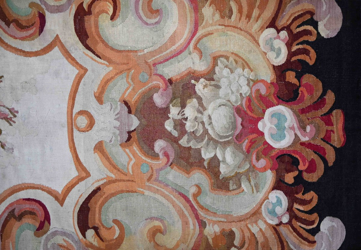 Aubusson Manufacture Carpet - Napoleon III, 19th Century - 305x225 - No. 1612-photo-2