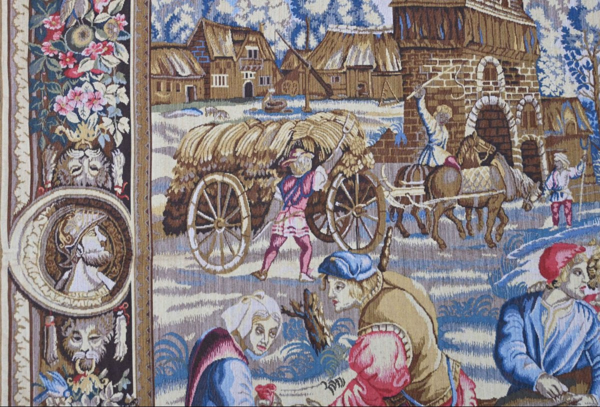 Tapisserie Jacquard – "Le Mois de Juin : Les Fenaisons" – D'après Guillaume Werniers - N° 1619-photo-3