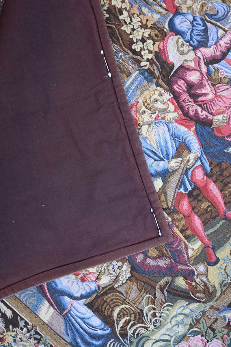 Tapisserie Jacquard – "Le Mois de Juin : Les Fenaisons" – D'après Guillaume Werniers - N° 1619-photo-5