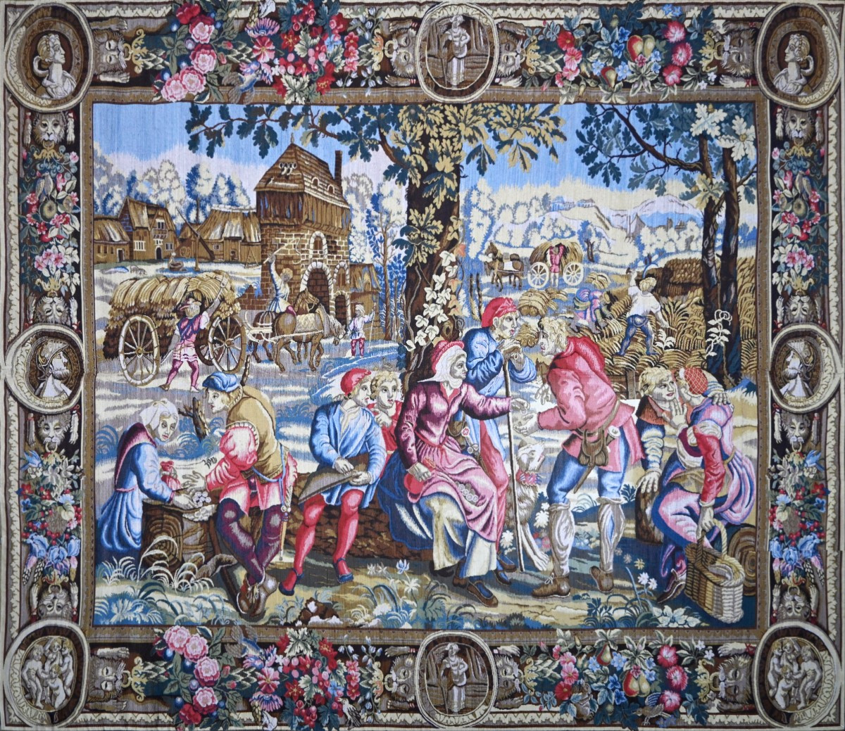Tapisserie Jacquard – "Le Mois de Juin : Les Fenaisons" – D'après Guillaume Werniers - N° 1619