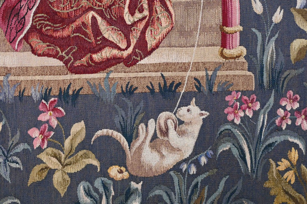 Medieval Tapestry From The Aubusson Manufacture, 19th Century – 173l×203hcm - No. 1622-photo-3