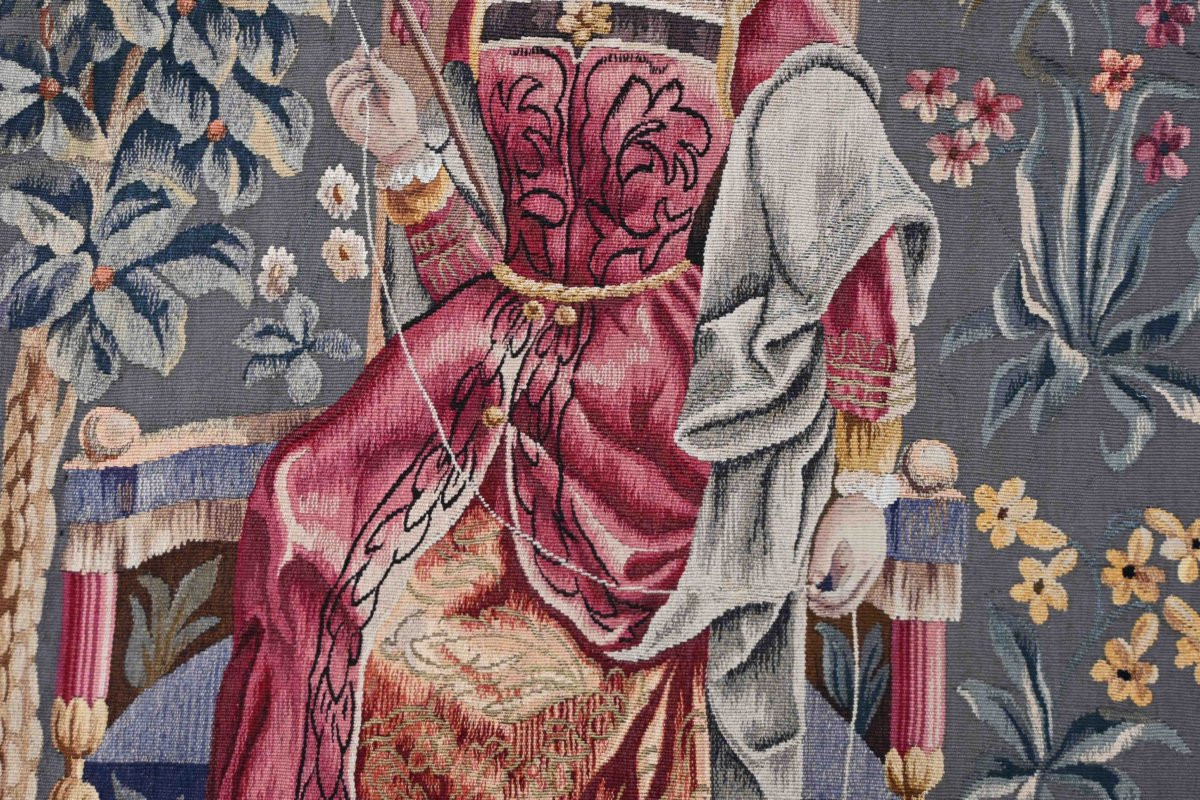 Medieval Tapestry From The Aubusson Manufacture, 19th Century – 173l×203hcm - No. 1622-photo-6