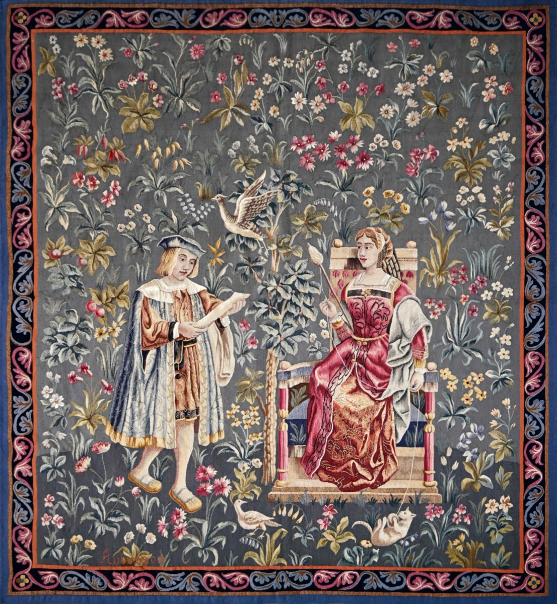 Medieval Tapestry From The Aubusson Manufacture, 19th Century – 173l×203hcm - No. 1622