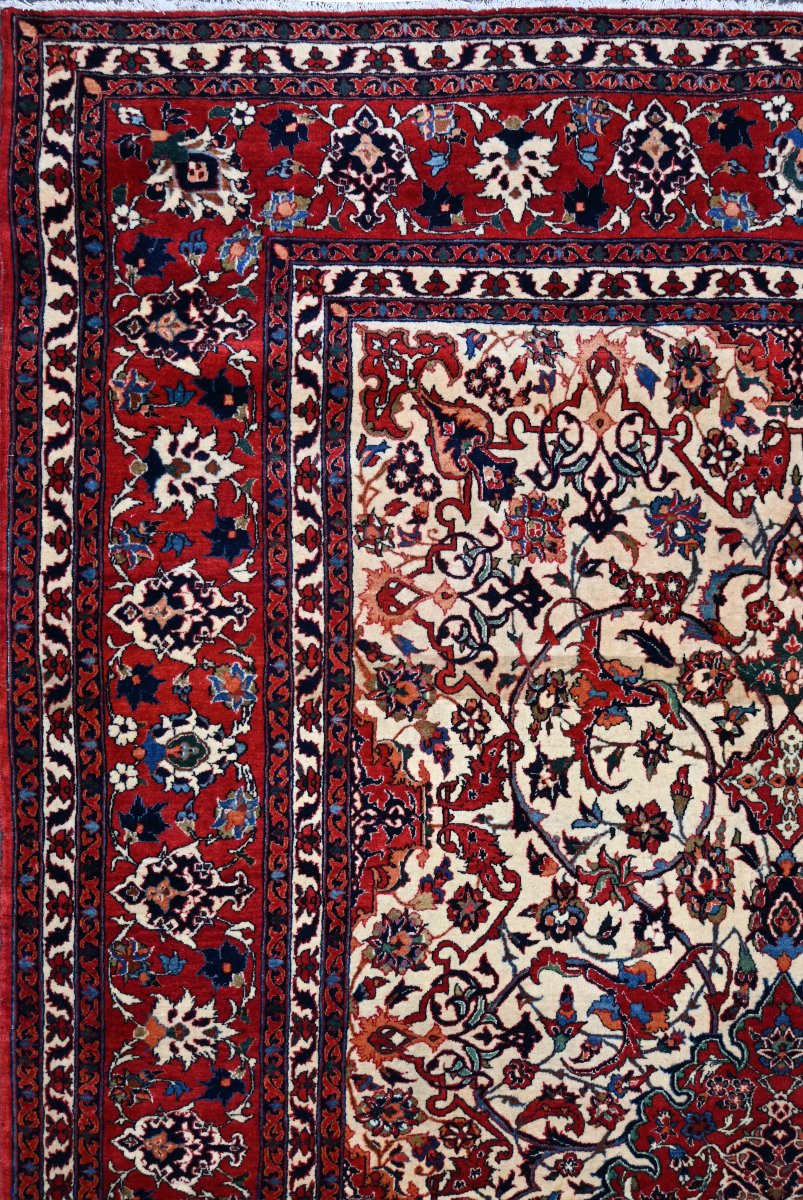 Tapis persan extrêmement fin, Isfahan (Iran), époque du Shah - Circa 1920 - 235x156 - N° 1602-photo-1