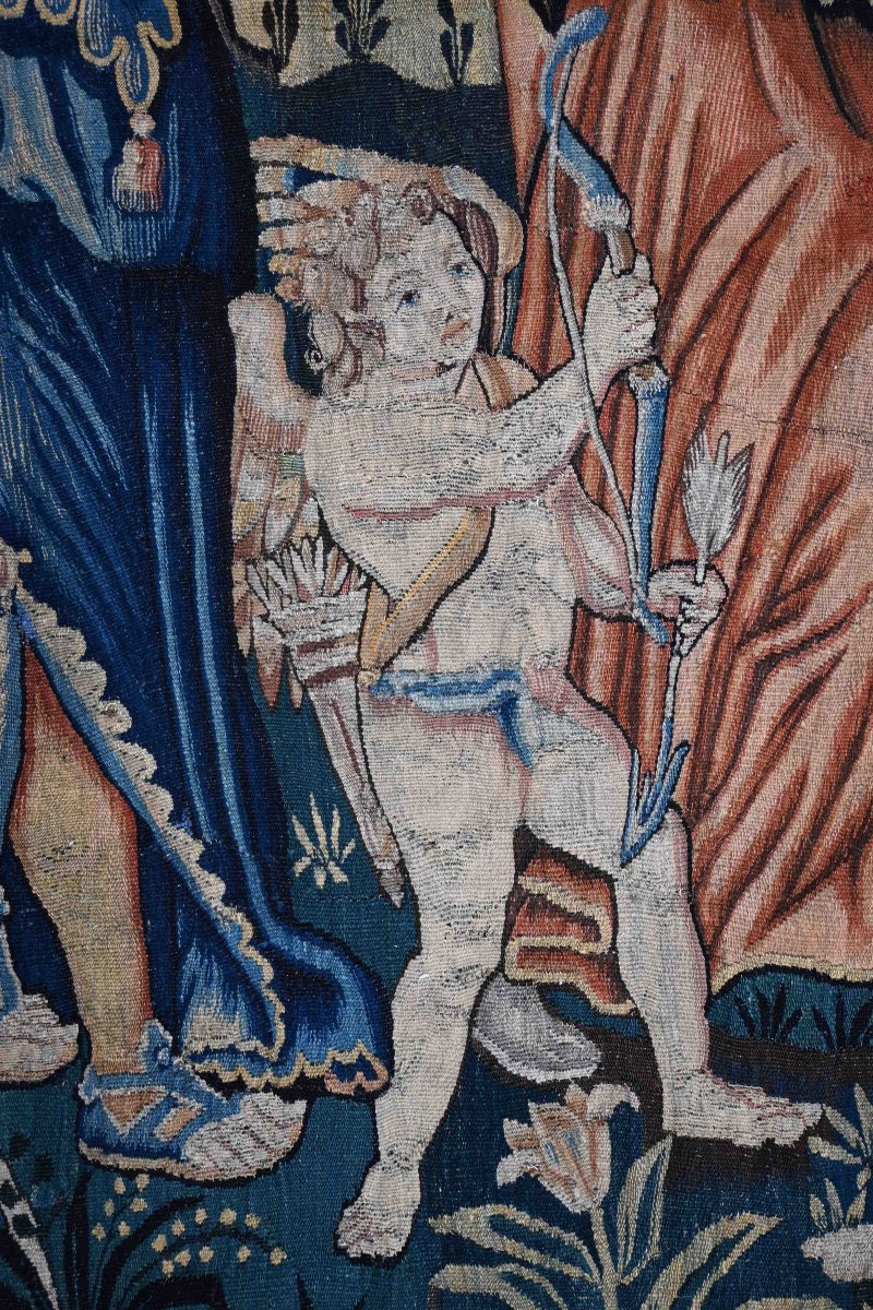 Tapisserie de la manufacture des Flandres XVII ème siècle  – Jugement de Pâris - N° 1618-photo-2