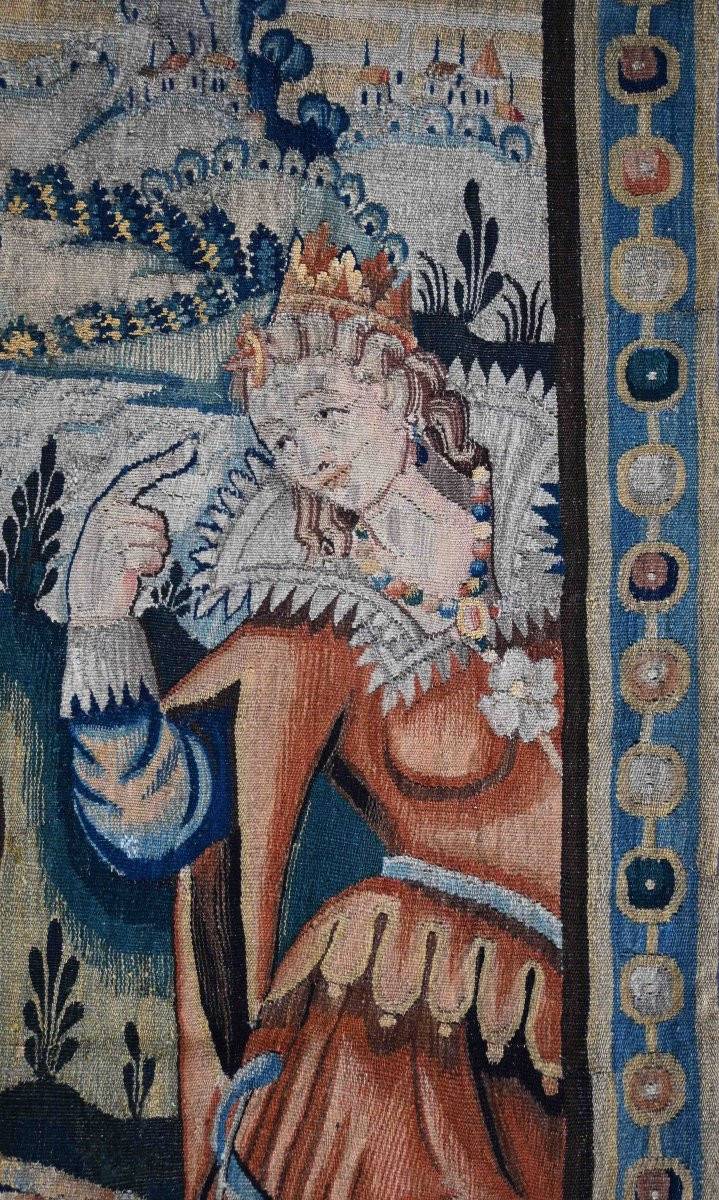 Tapisserie de la manufacture des Flandres XVII ème siècle  – Jugement de Pâris - N° 1618-photo-5