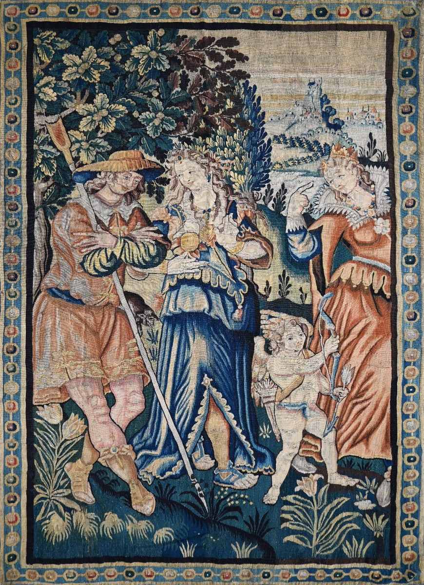 Tapisserie de la manufacture des Flandres XVII ème siècle  – Jugement de Pâris - N° 1618