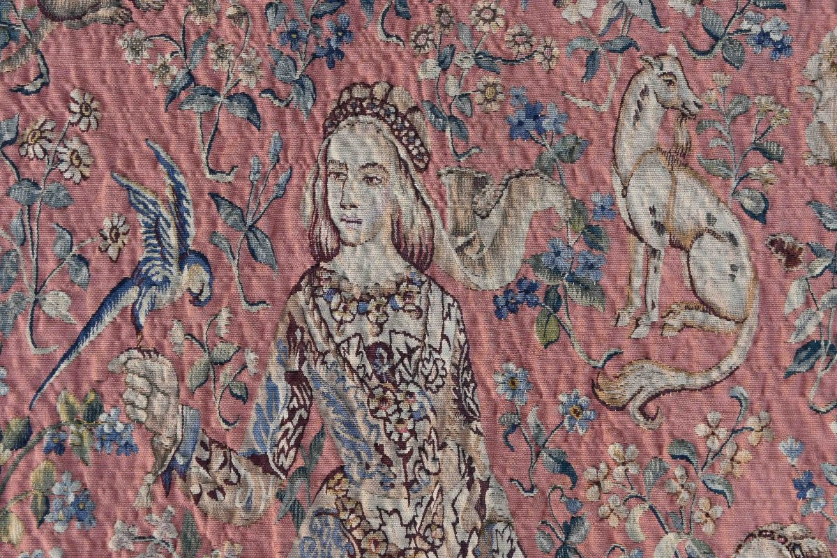 Aubusson Tapestry, Pierre Legoueix Workshop - Taste, The Lady And The Unicorn - No. 1364-photo-2