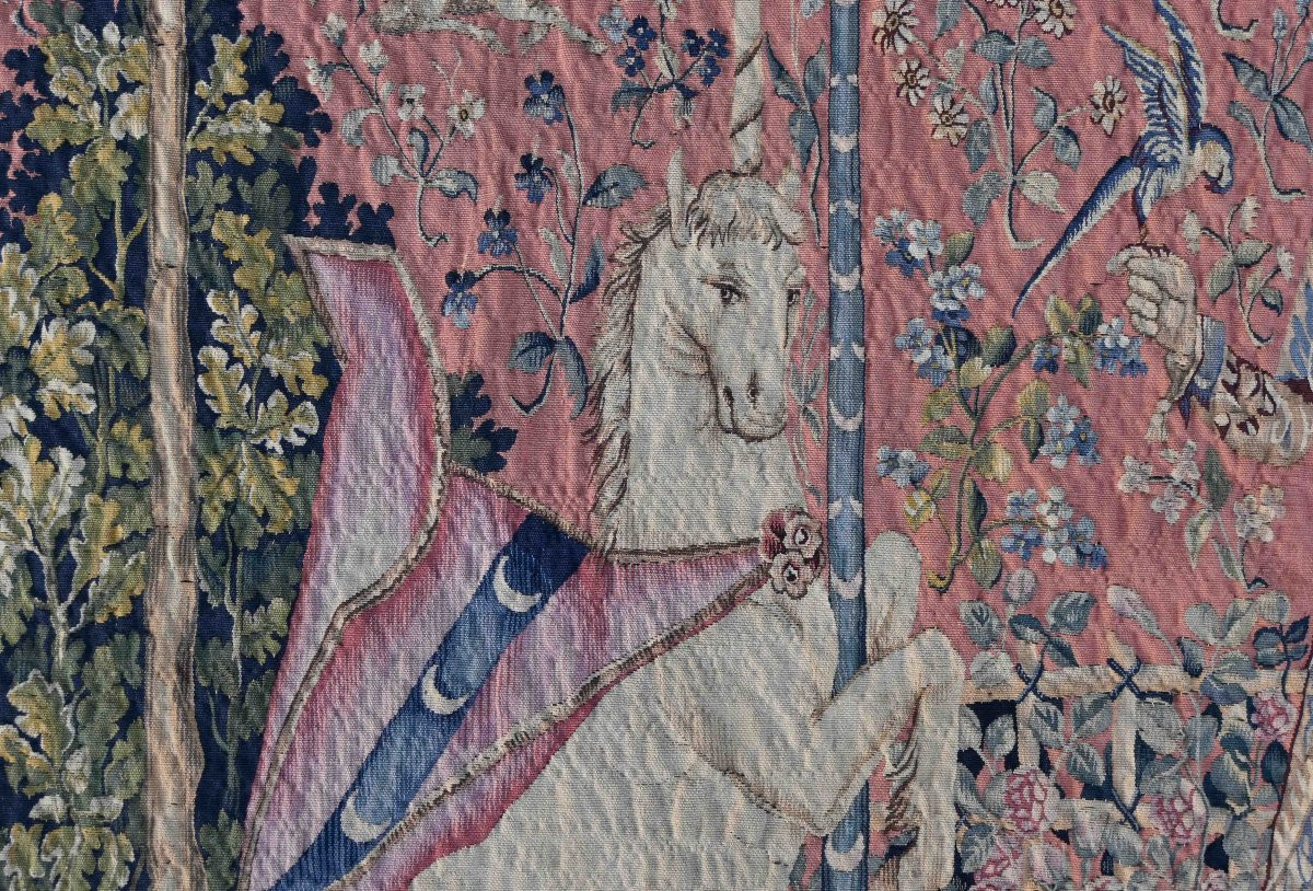 Aubusson Tapestry, Pierre Legoueix Workshop - Taste, The Lady And The Unicorn - No. 1364-photo-3