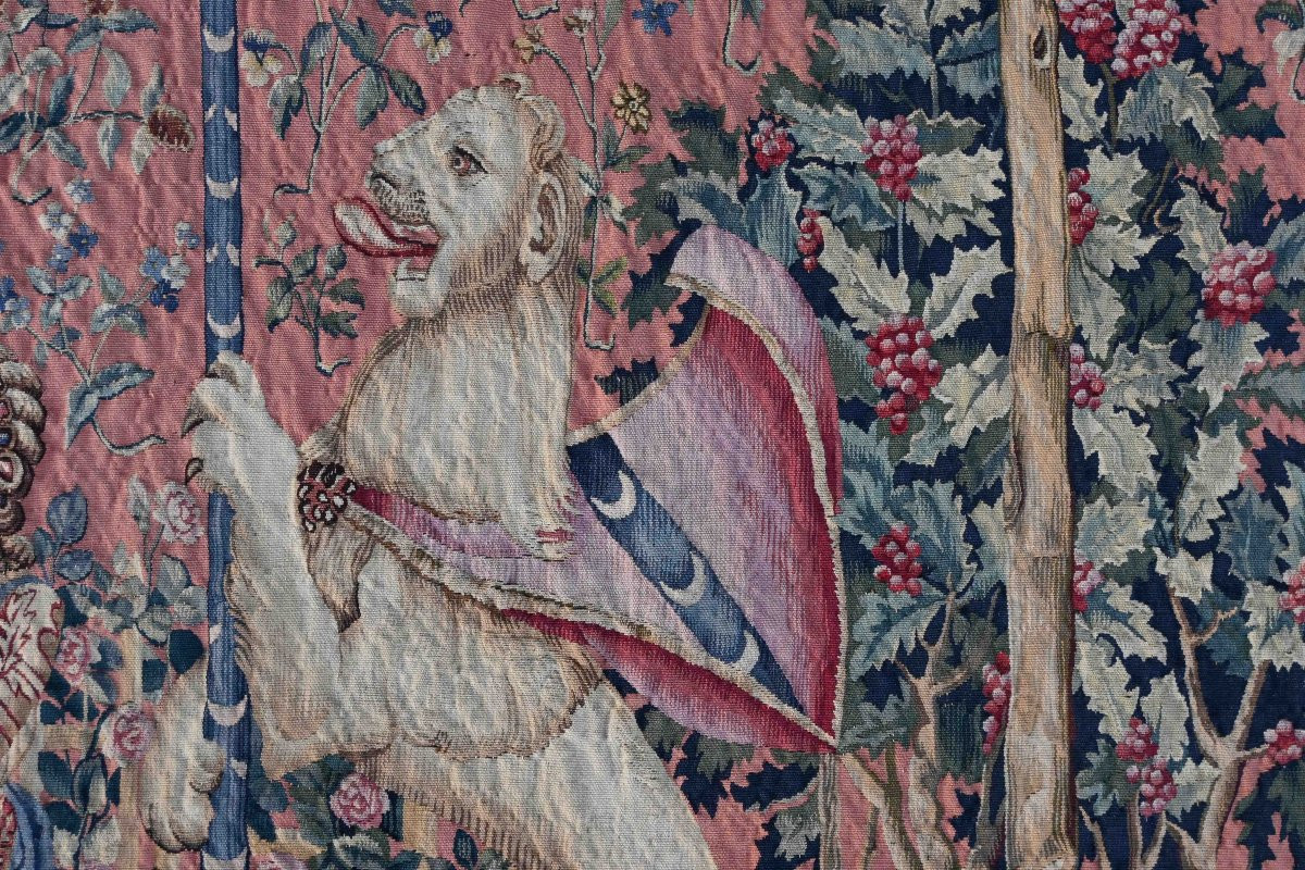 Aubusson Tapestry, Pierre Legoueix Workshop - Taste, The Lady And The Unicorn - No. 1364-photo-4